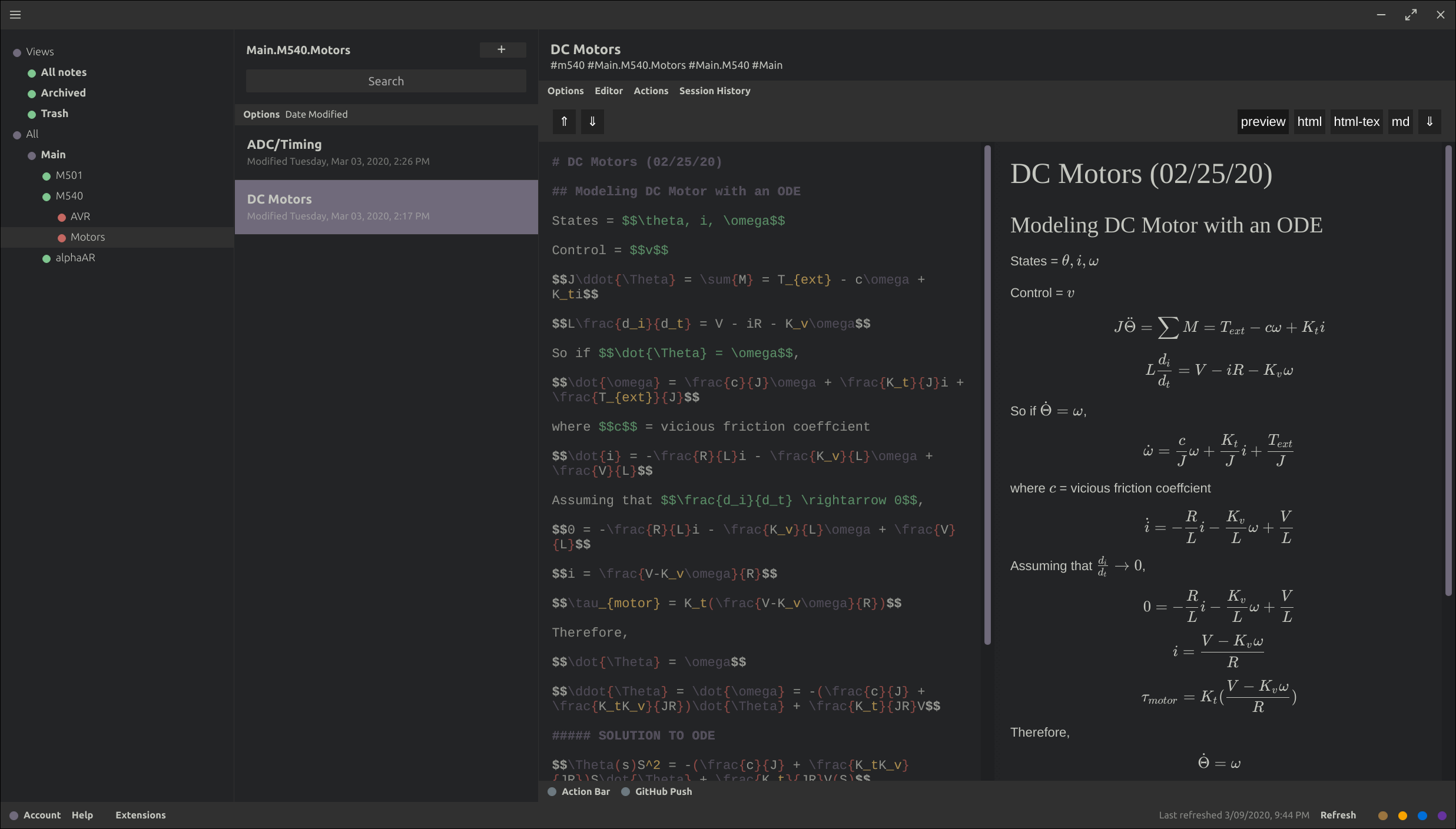 Dark Hybrid on Linux App alt text